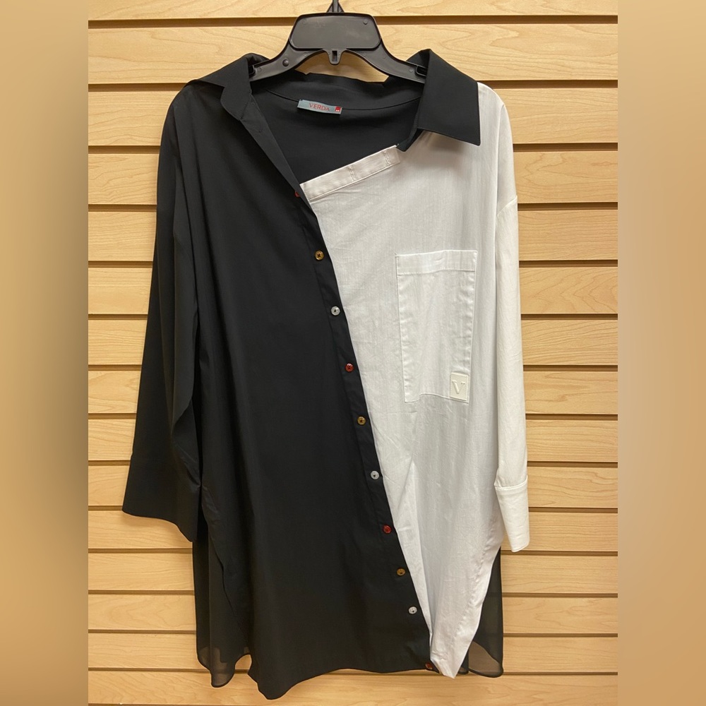 VERDA WOMEN FASHIONABLE GORGEOUS TUNIC COTTON MIX SIZE 14 or XL